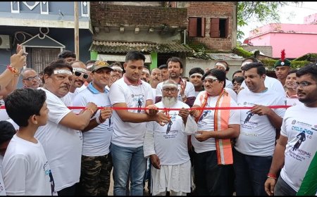 ଫିଟ୍ ଭାରତ ସ୍ଵସ୍ଥ ଭାରତ ନାରା ଦେଇ ସାଇକଲ ଶୋଭାଯାତ୍ରା କଲେ ମାରୱାଡି ଯୁବା ମଞ୍ଚ -    ରାଲି ରେ ସାମିଲ୍ ହେଲେ  ଏସପି