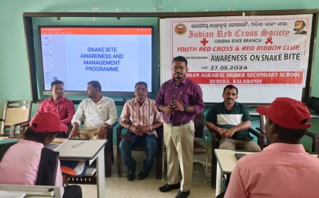 ଯୁବ ରେଡକ୍ରସ୍ ତରଫରୁ ସର୍ପାଘାତ ନିରାକରଣ ସଚେତନତା