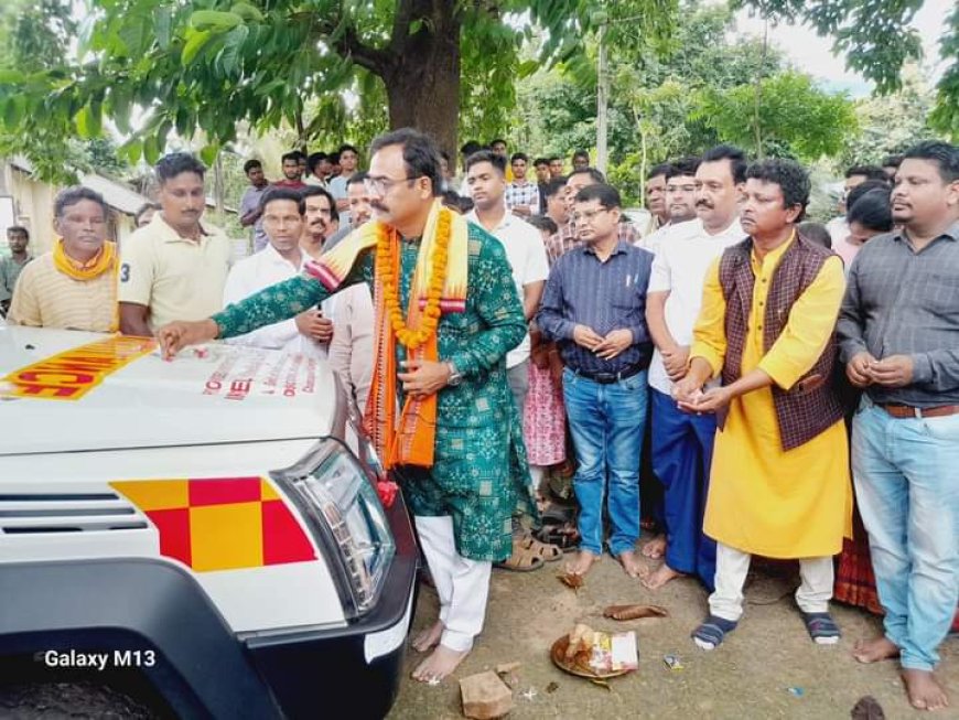 କନ୍ଧମାଳ ସାଂସଦ ଙ୍କ ତୁମୁଡିବନ୍ଧ ଗସ୍ତ ନୂତନ ଆମ୍ବୁଲାନ୍ସ ଏବଂ ସଚେତନତା ରଥ ର ଉଦଘାଟନ ।
