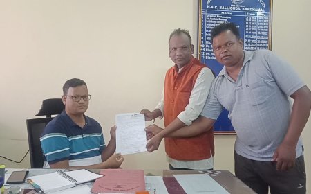 ମଶାଣୀ ଜମି ଚିହ୍ନଟ ଓ ଶବଦାହ ଗୃହ ନିର୍ମାଣ ପାଇଁ ଉପ ଜିଲାପାଳ ଓ ଏନ୍ ଏ ସି କାର୍ଯ୍ୟ ନିର୍ବାହୀ ଅଧିକାରୀ ଙ୍କୁ ଜିଲ୍ଲା ନାଗରିକ ଫୋରମ୍ ପକ୍ଷରୁ ଦାବୀ ପତ୍ର ପ୍ରଦାନ