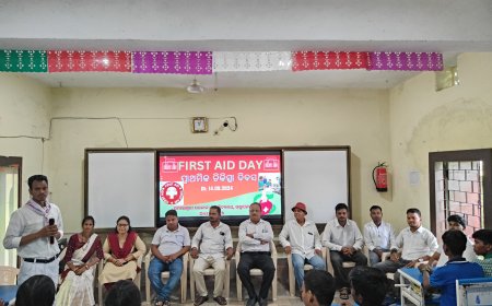 ଘଣ୍ଟାପଡ଼ା ହାଇସ୍କୁଲରେ ବିଶ୍ଵ ପ୍ରାଥମିକ ଚିକିତ୍ସା ଦିବସ ପାଳିତ