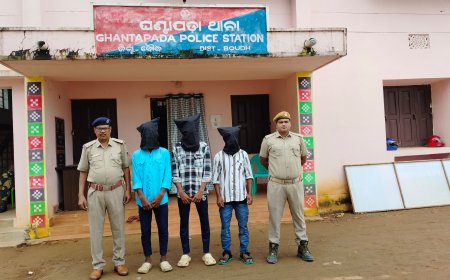 ଗୁଣିଗାରେଡି ସନ୍ଦେହରେ ସ୍ୱାମୀ ସ୍ତ୍ରୀଙ୍କୁ କଟୁରୀରେ ଆକ୍ରମଣ ।  ଆସାମୀଙ୍କୁ ଗିରଫ କରି କୋର୍ଟ ଚାଲାଣ କଲା ଘଣ୍ଟାପଡ଼ା ପୁଲିସ।