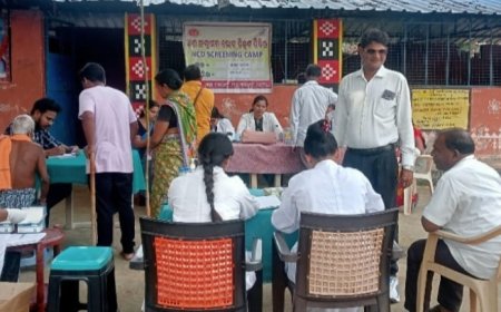 ଆୟୁଷ୍ମାନ ଆରୋଗ୍ୟ ମନ୍ଦିର ପକ୍ଷରୁ ମାଗଣା ଅଣ ସଂକ୍ରମଣ ସ୍ୱାସ୍ଥ୍ୟ ଶିବିର ଅନୁଷ୍ଠିତ