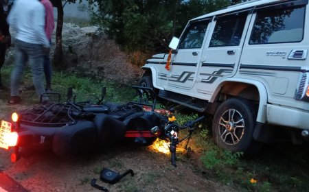 ବୋଲେରୋ ଧକ୍କାରେ ବୁଲେଟ ଆରୋହୀ ଗୁରୁତର