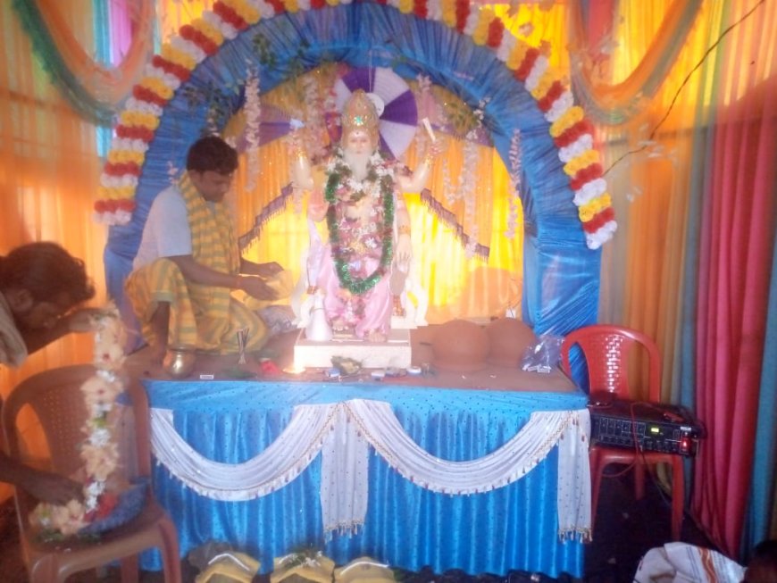 ମ ,ରାମପୁର ରେ ଦେବଶିଳ୍ପୀ ବିଶ୍ଵକର୍ମା ଙ୍କ ପୁଜା ଧୁମ୍ ଧାମରେ ପାଳିତ