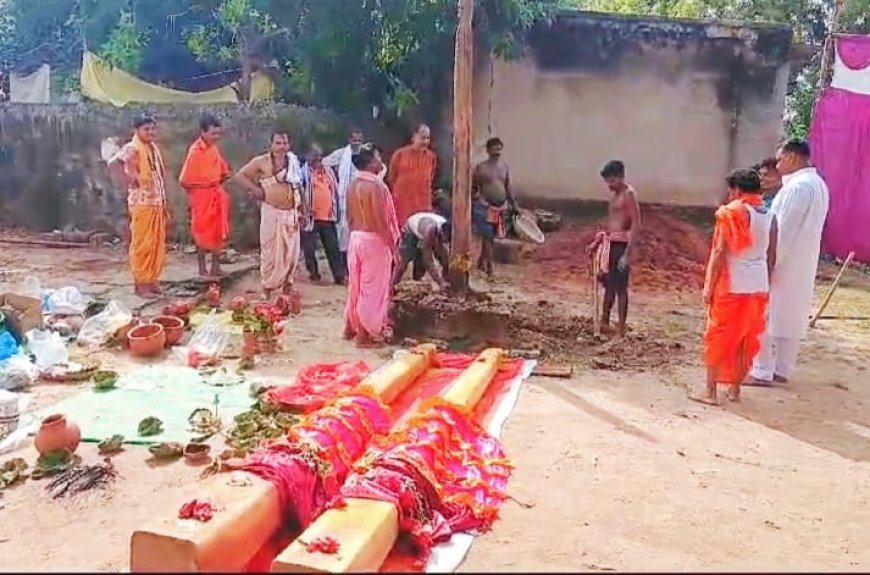 ଶକ୍ତି ଆରାଧନା ର ମୂଳଉତ୍ସ ସମଲେଇ ମନ୍ଦିର ଯୋଡ଼ା ସ୍ଥମ୍ବ ର ନବ କଳେବର