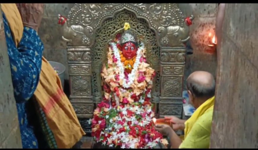 ଚଣ୍ଡୀ ଯଜ୍ଞ ପାଈଁ ମା ସୁରେଶ୍ଵରୀ ଙ୍କ ମନ୍ଦିର ଠାରେ ଶୁଭ ଖମ୍ବ ସ୍ଥାପନ ଓ ଅଙ୍କୁରା ରୋପଣ