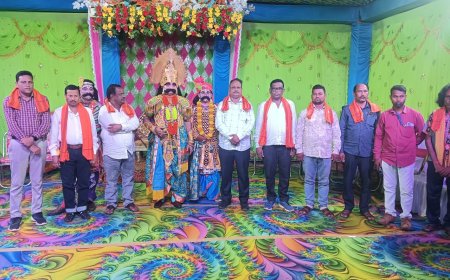 ଘଣ୍ଟାପଡ଼ା ଶାରଦୀୟ ଦୁର୍ଗାପୂଜା ଉପଲକ୍ଷେ ରାବଣ ଦରବାର ଉଦଘାଟିତ ।