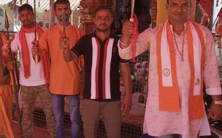 ରାଷ୍ଟ୍ରୀୟ ବଜରଙ୍ଗ ଦଳ ପକ୍ଷରୁ ଶସ୍ତ୍ର ପୂଜନ  କାର୍ଯ୍ୟକ୍ରମ