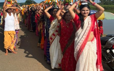 ସାରଙ୍ଗଡ଼ ଠାରେ  ଗଜ ଲକ୍ଷ୍ମୀ ପୂଜା ପାଇଁ କଳସଯାତ୍ରା ଅନୁଷ୍ଠିତ