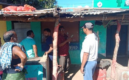 ଘଣ୍ଟାପଡ଼ା ବଜାର ଛକ ଚା ଦୋକାନରେ ଅଗ୍ନିକାଣ୍ଡ ।