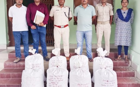 ମାଲକାନଗିରି ଜିଲ୍ଲାରେ ୧୬୦ କେଜି ଗଞ୍ଜେଇ ଜବତ.....