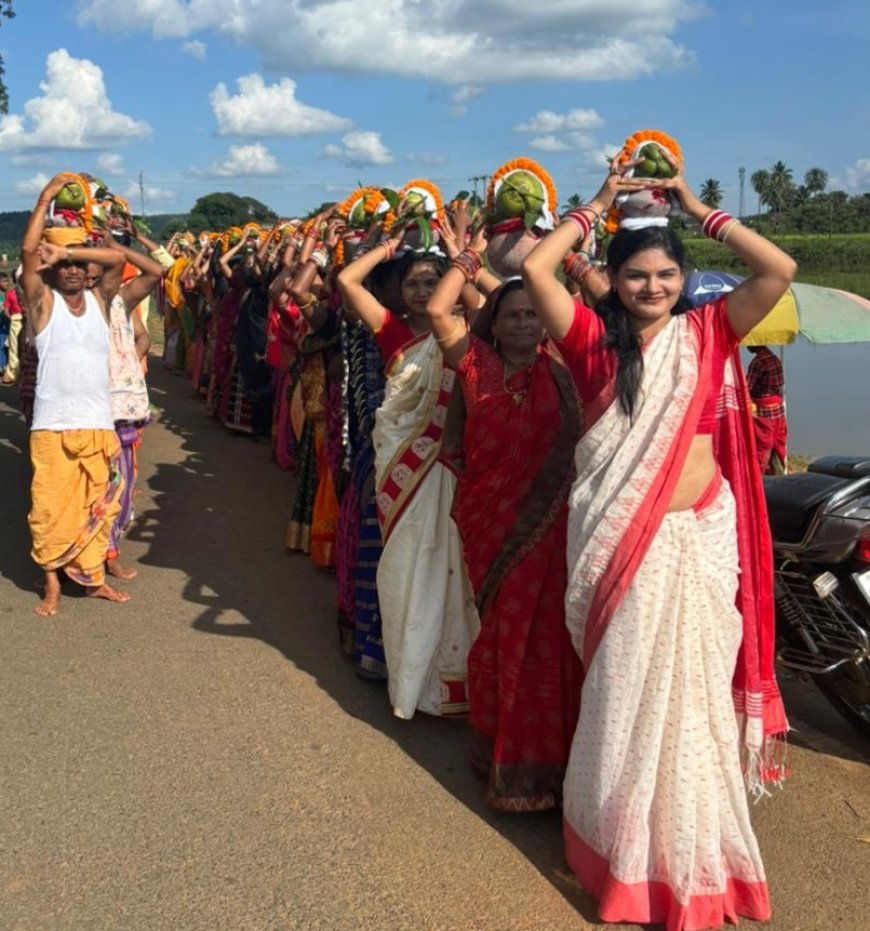 ସାରଙ୍ଗଡ଼ ଠାରେ ଗଜ ଲକ୍ଷ୍ମୀ ପୂଜା ପାଇଁ କଳସଯାତ୍ରା ଅନୁଷ୍ଠିତ