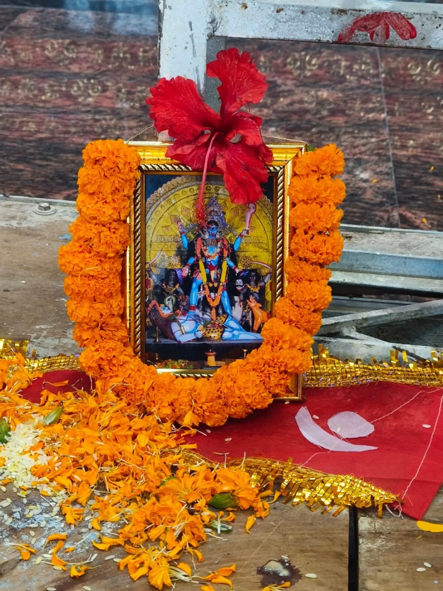ମଝିପଡ଼ା କାଳୀପୂଜା ପାଇଁ ଶୁଭ ଖମ୍ବ ସ୍ଥାପନା*-