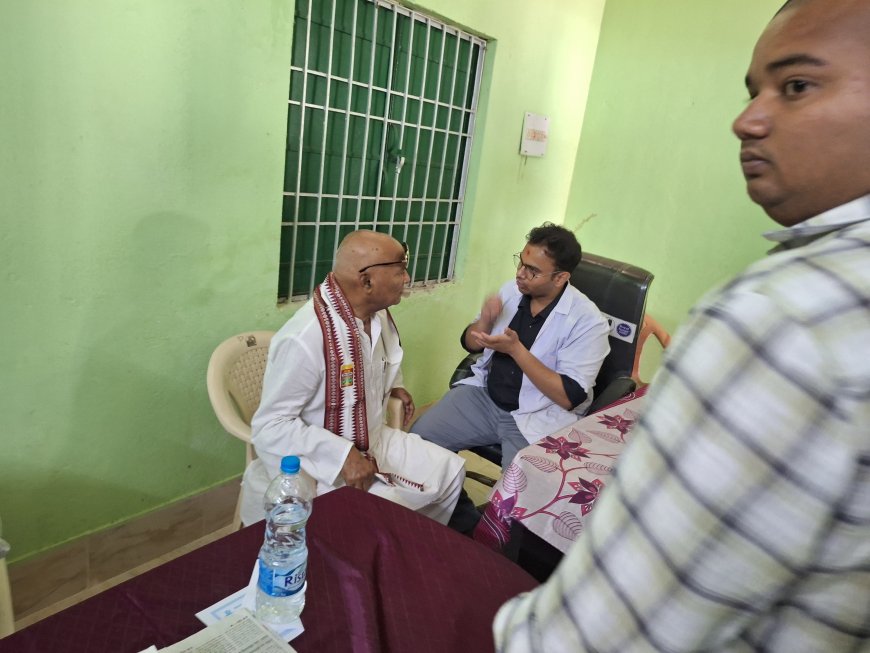 ଋଣ୍ଡିମହୁଲ ପଂଚାୟତ କାର୍ଯ୍ୟା ଳୟ ଠାରେ ମାଗଣା ଚକ୍ଷୁ ଚିକିତ୍ସା ଶିବିରଅନୁଷ୍ଠିତ