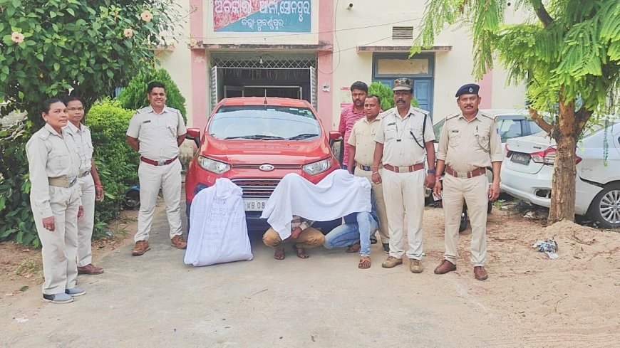 ୨୫ କେଜି ଗଞ୍ଜେଇ ସହ କାର ଜବତ, ୨ ଗିରଫ*