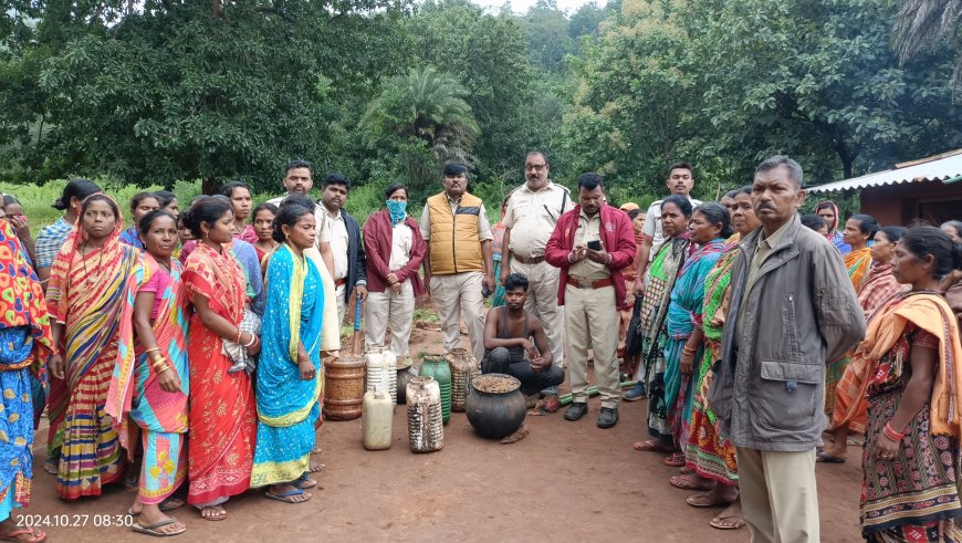 ଗ୍ରାମବାସୀ ଙ୍କ ଅଭିଯୋଗ ପରେ ଆଡିମାହା ଗ୍ରାମପଞ୍ଚାୟତ ରେ ଚୋରା ଦେଶୀ ମଦ ଜବତ ସହ ୩ ଜଣକୁ ଗିରଫ କଲା ପୋଲିସ ଓ ଅବକାରୀ ବିଭାଗ ଗାଁ ରେ ନିଶା ନିବାରଣ ପାଇଁ ଅଣ୍ଟା ଭିଡ଼ିଲେ ମହିଳା ସଂଗଠନ