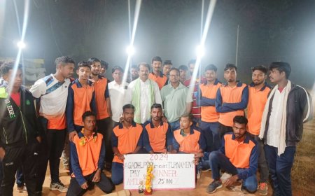 ରାତ୍ରି କାଳୀନ କ୍ରିକେଟ ଟୁର୍ଣ୍ଣା ମ୍ୟାଚ..... ତୁର୍ଲାଖମନ ଦଳ ଚମ୍ପିୟାନ