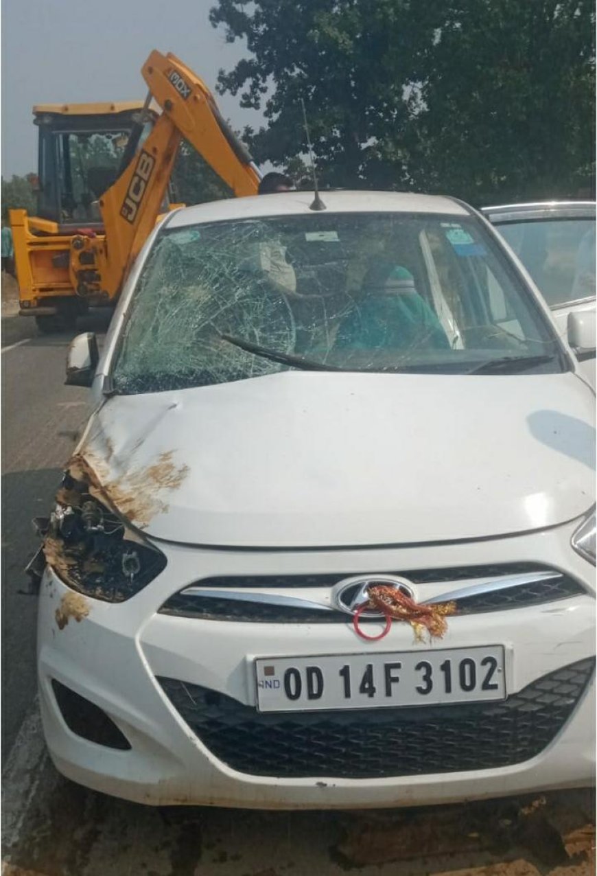 କାର ଦୁର୍ଘଟଣା, ଅଳ୍ପକେ ବର୍ତ୍ତିଲେ ଚାଳକ