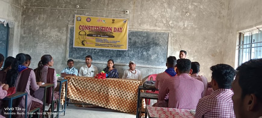 ତେରେସିଂହା ଡିଗ୍ରୀ କଲେଜରେ ସମ୍ବିଧାନ ଦିବସ ପାଳିତ