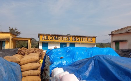 ସାନଚେରଗାଁ ଧାନ ମଣ୍ଡିକୁ ବାଧକ ସାଜିଛି ବାସ୍ତରେନି କମ୍ପୁଟର ସେଣ୍ଟର। ଉଛେଦ ଦାବି