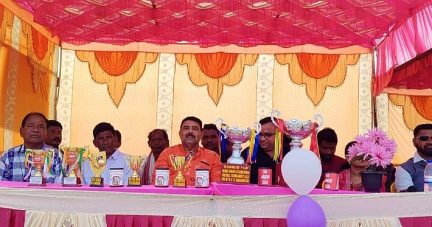 ମାନସ ରଞ୍ଜନ ସ୍ମାରକୀ ଫୁଟବଳ ଟୁର୍ଣ୍ଣାମେଣ୍ଟ ଉଦଯାପିତ , ଭଇଁରିଗୁଡା କୁ ହରାଇ ଝାରକୁଣ୍ଡାମାଳ ଚମ୍ପିୟାନ