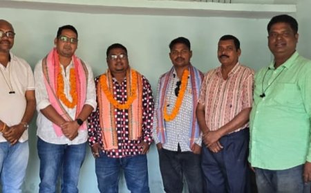 ବଙ୍ଗୋମୁଣ୍ଡା ସାମ୍ବାଦିକ ସଂଘ ପକ୍ଷରୁ ୩ ସାମ୍ବାଦିକ ଙ୍କୁ ସ୍ୱାଗତ ସମ୍ବର୍ଦ୍ଧନା ଅନୁଷ୍ଠିତ