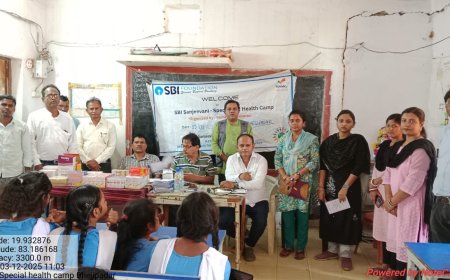 ଏସବିଆଇ ଓ ରାମକି ଫାଉଣ୍ଡେସନ ପକ୍ଷରୁ ମାଗଣା ଶିଶୁ ରୋଗ ସ୍ୱାସ୍ଥ୍ୟ ଶିବିର ଅନୁଷ୍ଠିତ