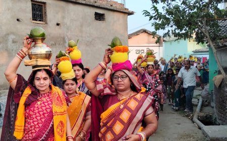 କୋକସରା ଠାରେ ଷୋହଳ ପ୍ରହର ନାମଯଜ୍ଞ ପାଇଁ ଅଧିବାସ ଓ କଳସ ଯାତ୍ରା ଅନୁଷ୍ଠିତ।