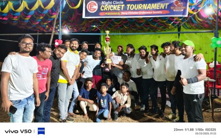 ଖ୍ରୀଷ୍ଟୀୟ ଉଦଯୋଗ ସମିତି ତରଫରୁ ସର୍କଲ କ୍ରିକେଟ ଟୁର୍ଣ୍ଣlମେଣ୍ଟ   , ଡେଙ୍ଗ ଟିମ ଚମ୍ପିୟାନ ବିବେଚିତ :