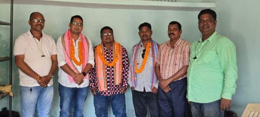 ବଙ୍ଗୋମୁଣ୍ଡା ସାମ୍ବାଦିକ ସଂଘ ପକ୍ଷରୁ ୩ ସାମ୍ବାଦିକ ଙ୍କୁ ସ୍ୱାଗତ ସମ୍ବର୍ଦ୍ଧନା ଅନୁଷ୍ଠିତ