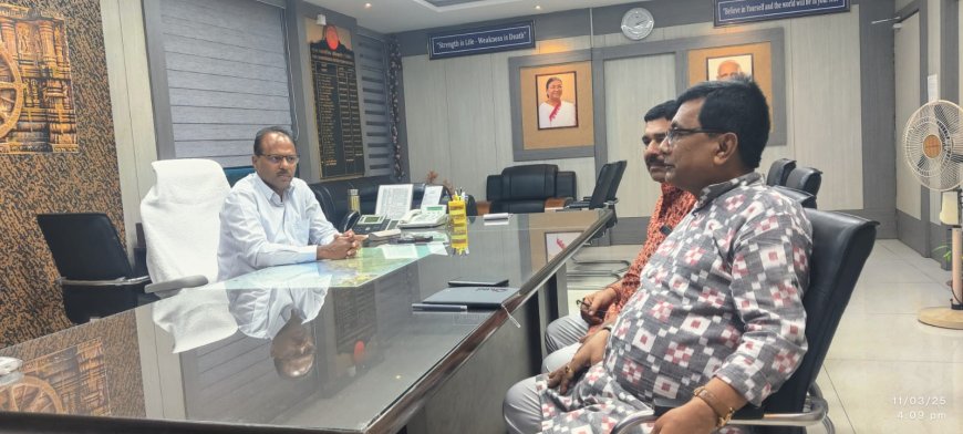 ଧର୍ମଗଡ ରୋଡ଼ ରେଲ ଷ୍ଟେସନ ସ୍ଥାପନ ପାଇଁ ମୁଖ୍ୟମନ୍ତ୍ରୀ ଶ୍ରୀ ମୋହନ ମାଝୀଙ୍କ ଙ୍କ ହସ୍ତକ୍ଷେପ ଲୋଡ଼ି ଚିଠି ଲେଖିଲେ ଧର୍ମଗଡ ବିଧାୟକ।