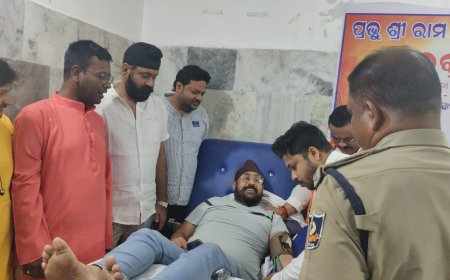 ପ୍ରେସ କ୍ଲବ ପକ୍ଷରୁ ରକ୍ତଦାନ ଶିବିର  ରାମ ନବମୀ ଉପଲକ୍ଷେ ଆୟୋଜନ