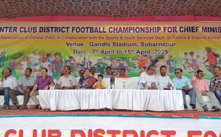 ୧୫ ବର୍ଷ ରୁ କମ୍ ଇଣ୍ଟର କ୍ଲବ୍ ଫୁଟବଲ୍ ଚାମ୍ପିଅନସିପ ୨୦୨୫ଉଦଘାଟିତ-
