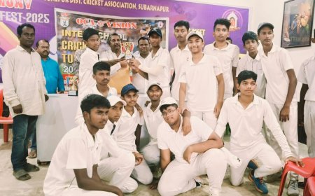 ୧୫ ବର୍ଷ ରୁ କମ୍ ଇଣ୍ଟର କ୍ଲବ୍ ଫୁଟବଲ୍ ଚାମ୍ପିଅନସିପ  ପଞ୍ଚମ ଦିବସ ଖେଳ  ରେ ...... ବିଜୟୀ