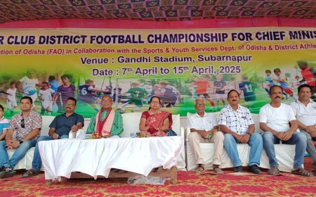 ୧୫ ବର୍ଷ ରୁ କମ୍ ମୁଖ୍ୟ ମନ୍ତ୍ରୀ ଟ୍ରଫି ଇଣ୍ଟର କ୍ଲବ୍ ଫୁଟବଲ୍ ଚାମ୍ପିଅନସିପ ..........-  ସପ୍ତମ ଦିବସ ଖେଳ ରେ  ଚର୍ଦ୍ଦା ଦଳ ବିଜୟୀ*