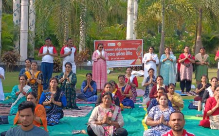 ସ୍ମାର୍ଟ୍ ପାର୍କ ଠାରେ ୨୫ ଦିବସୀୟ ଯୋଗ ପ୍ରଶିକ୍ଷଣ ଶିବିର ଉଦ୍ଘାଟିତ*- ଯୋଗ ଦେଲେ ଏ ଡି ଏମ୍