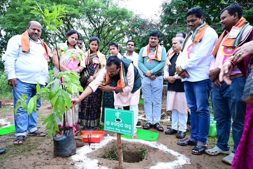 ବାଲିଗୁଡା ବନଖଣ୍ଡ ର ବାଲିଗୁଡା ବନାଞ୍ଚଳ ଓ କ, ନୂଆଗାଁ ବନlଞ୍ଚଳ ରେ 76ତମ ବନମହୋତ୍ସବ ର ଅନ୍ତିମ ଦିବସ ରେ ମାଆ ଙ୍କ ପାଇଁ ଗଛ ଲଗାଇଲେ ଲୋକପ୍ରତିନିଧି l