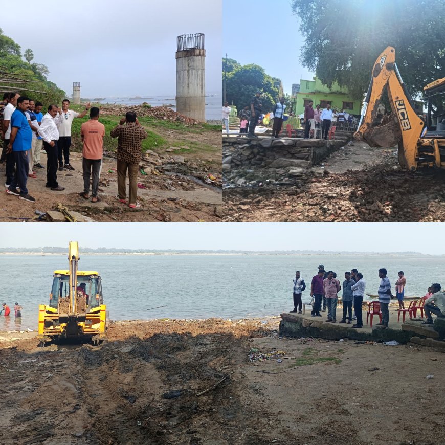 *ପୂରାତନ ଫେରିଘାଟ ବିପର୍ଯ୍ୟସ୍ତ ଅବସ୍ଥା ଦେଖି ତୁରନ୍ତ କାର୍ଯ୍ୟାନୁଷ୍ଠାନ ନେଲେ ଜିଲ୍ଲାପାଳ* - *ବିଭିନ୍ନ ବିଭାଗ ର କାର୍ଯ୍ଯ ହୋଇ ପାରେ ଲେଟ୍* - *ଜିଲ୍ଲାପାଳ ପହଁଚିଲା ପରେ ସେ କାର୍ଯ୍ଯ ହେଉଛି ପୁରା ପର୍ଫେକ୍ଟ*-