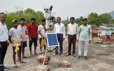 माणिकेरा में स्वचालित मौसम केंद्र का उद्घाटन