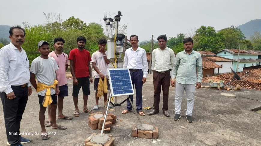 माणिकेरा में स्वचालित मौसम केंद्र का उद्घाटन